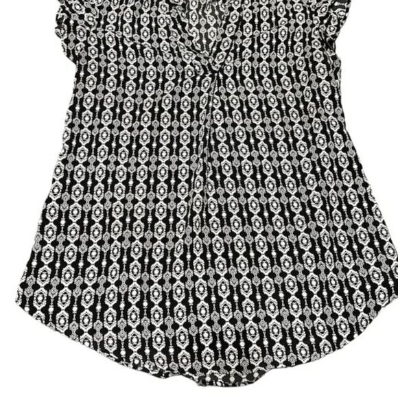 George - Black & White Blouse - Size M - Picture 5 of 5